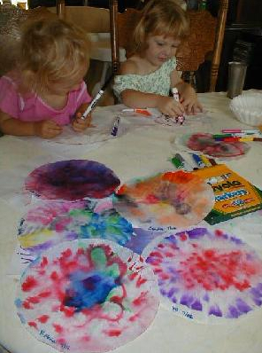 Tie-dye Coffee Filters