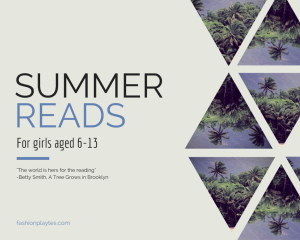 Summer Reading List For Girls Aged 6-13